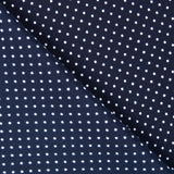 Krepp Mini Polka Dot Marineblau - Ribes y Casals