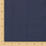 Krepp Mini Polka Dot Marineblau - Ribes y Casals