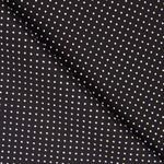 Schwarzer Mini-Polka-Dot-Krepp - Ribes y Casals