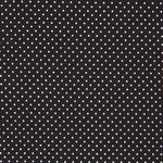 Schwarzer Mini-Polka-Dot-Krepp - Ribes y Casals