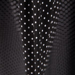 Schwarzer Mini-Polka-Dot-Krepp - Ribes y Casals