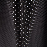 Schwarzer Mini-Polka-Dot-Krepp - Ribes y Casals