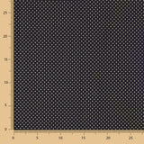 Schwarzer Mini-Polka-Dot-Krepp - Ribes y Casals