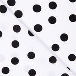 Krepp-Polka-Dots Schwarz 17mm Weiß - Ribes y Casals