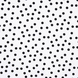 Krepp-Polka-Dots Schwarz 17mm Weiß - Ribes y Casals