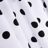 Krepp-Polka-Dots Schwarz 17mm Weiß - Ribes y Casals