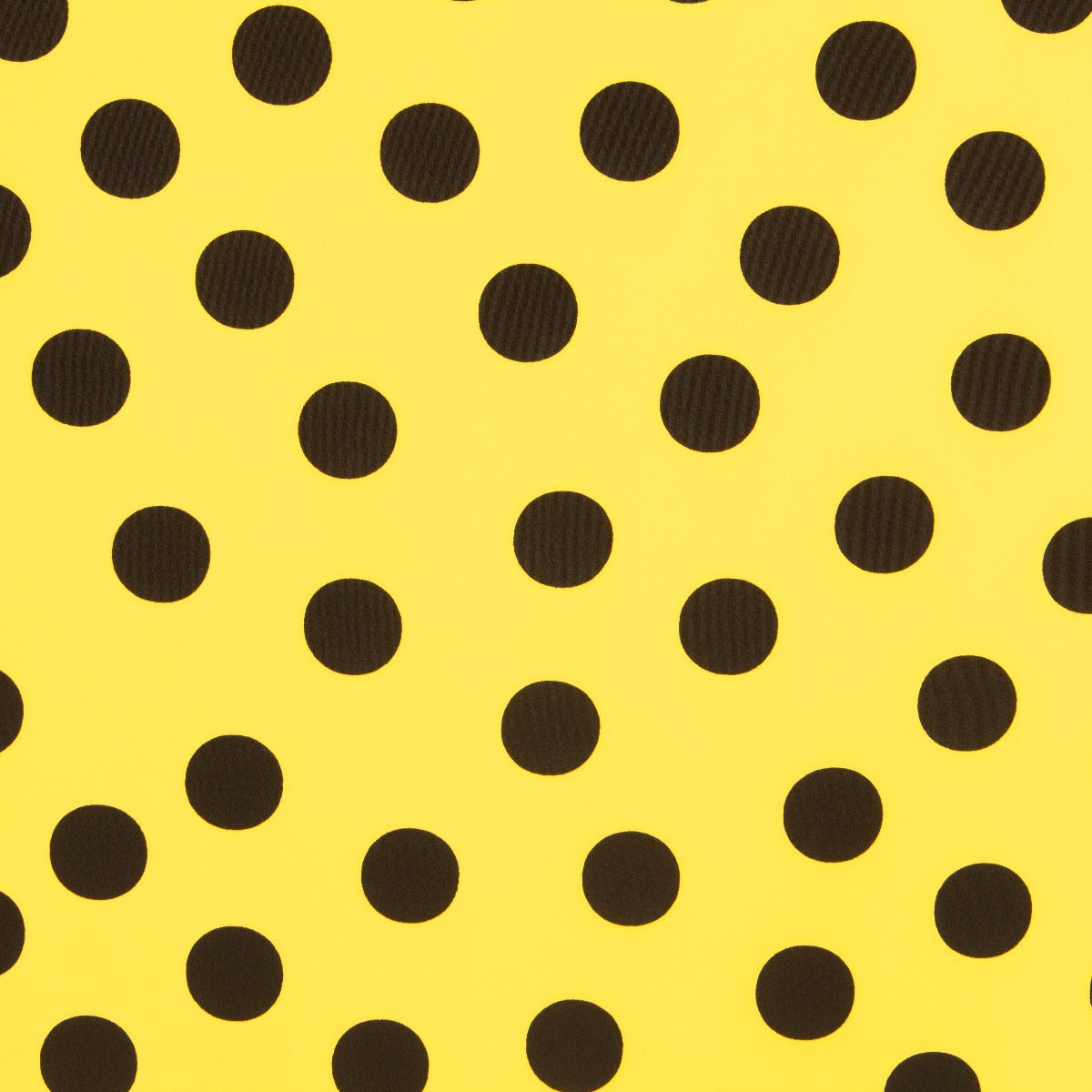 Crepe Polka Dots Schwarz 33mm Gelb - Ribes y Casals