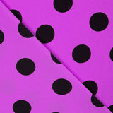 Crepe Polka Dots Schwarz 33mm Mauve - Ribes y Casals