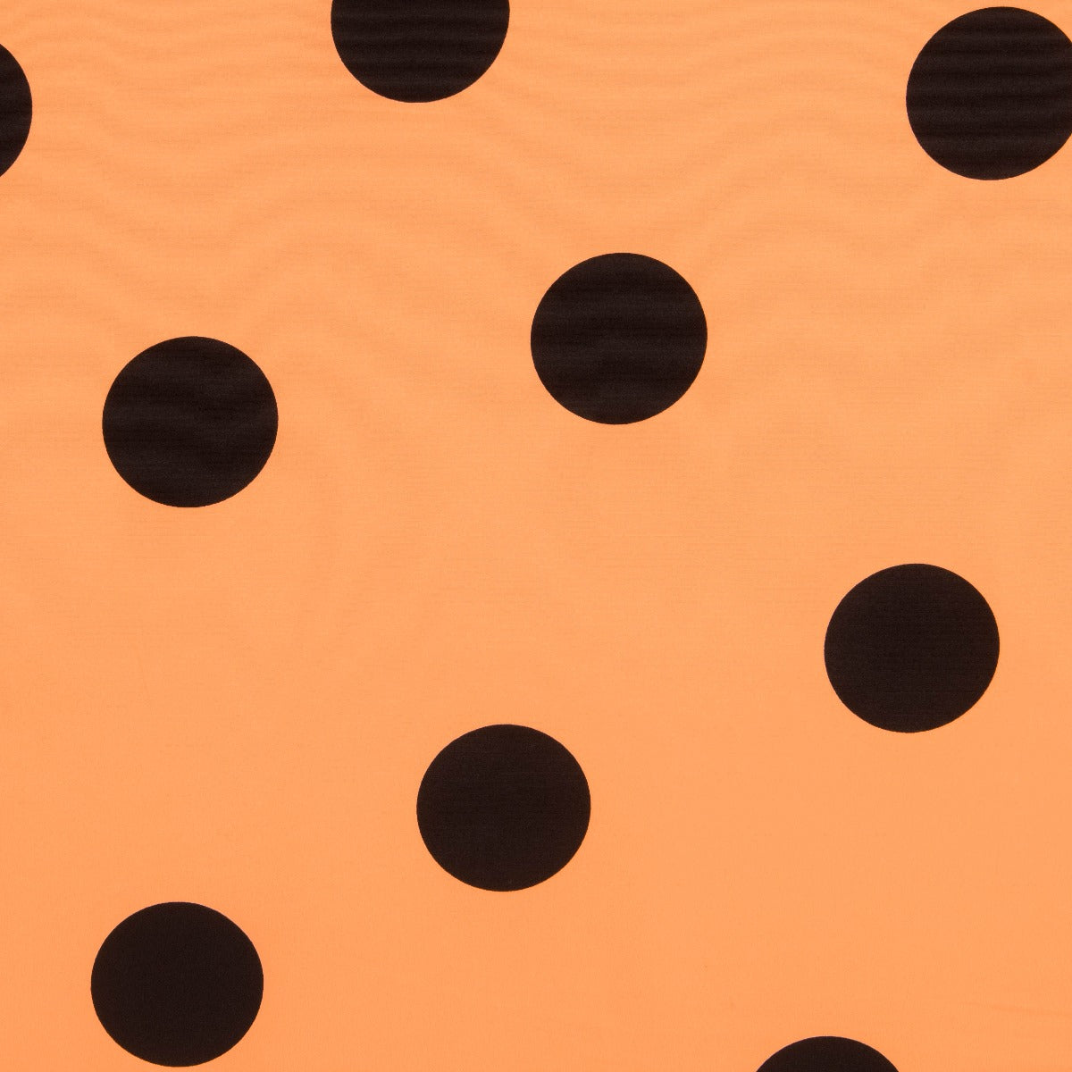 Krepp Polka Dots Schwarz 55mm Mandarine - Ribes y Casals