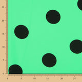 Krepp Polka Dots Schwarz 55mm Mint - Ribes y Casals
