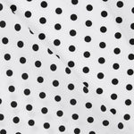 Crepe Polka Dots Schwarz Weißer Hintergrund - Ribes y Casals