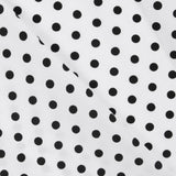 Crepe Polka Dots Schwarz Weißer Hintergrund - Ribes y Casals