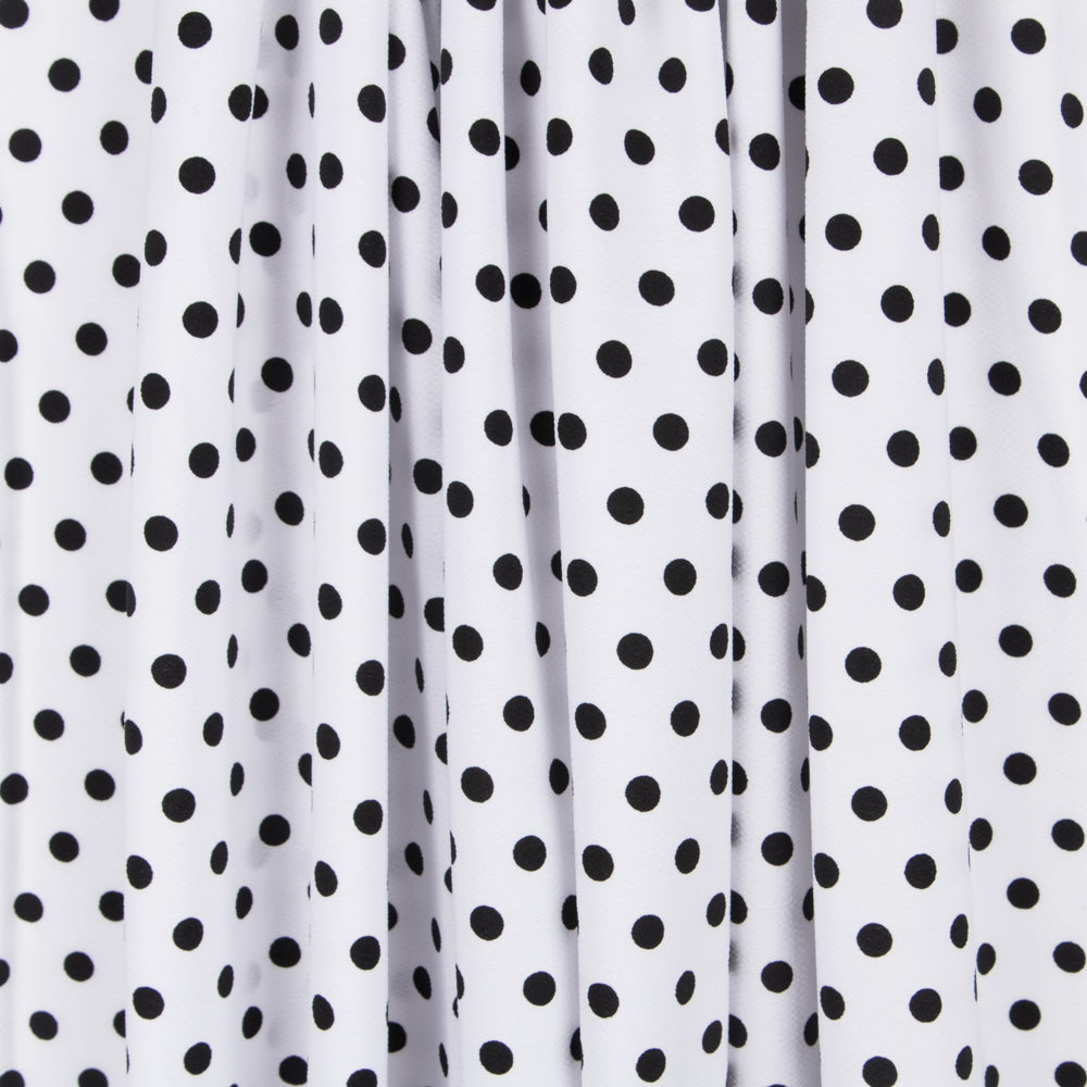 Crepe Polka Dots Schwarz Weißer Hintergrund - Ribes y Casals