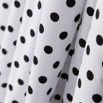 Crepe Polka Dots Schwarz Weißer Hintergrund - Ribes y Casals
