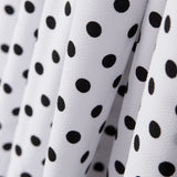 Crepe Polka Dots Schwarz Weißer Hintergrund - Ribes y Casals