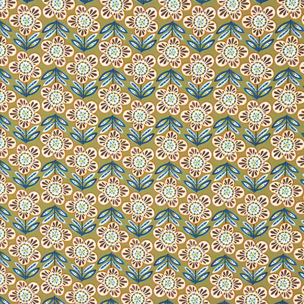 Krepp Polyester Vintage Gänseblümchen - Ribes y Casals