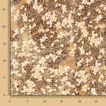 Krepp gesprenkelt Leopard Mokka - Ribes y Casals