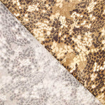 Krepp gesprenkelt Leopard Mokka - Ribes y Casals