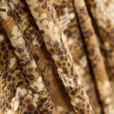 Krepp gesprenkelt Leopard Mokka - Ribes y Casals