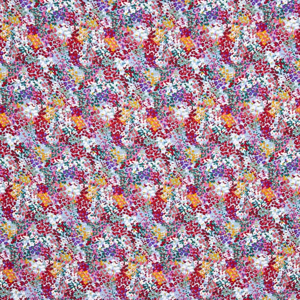 Polyester Krepp Polyester Blume Konfetti Blau - Ribes y Casals