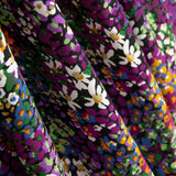 Krepp Polyester Blume Konfetti Lila - Ribes y Casals