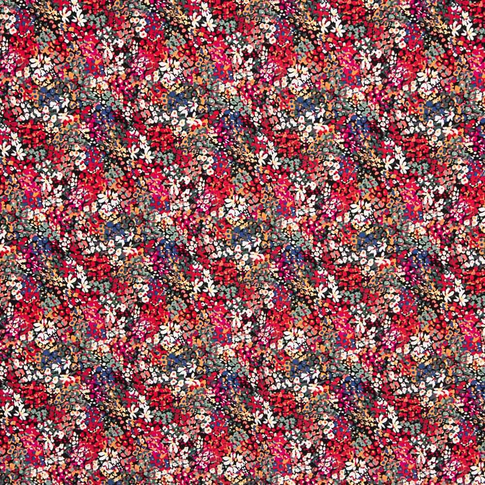 Polyester Krepp Polyester Blume Konfetti Rot - Ribes y Casals
