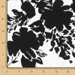 Krepp Polyester Blumenmuster Weiß - Ribes y Casals