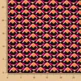Polyester-Krepp Geo Fuchsia - Ribes y Casals