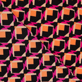 Polyester-Krepp Geo Fuchsia - Ribes y Casals