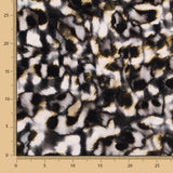 Polyester Krepp Leopard Grau - Ribes y Casals