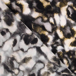 Polyester Krepp Leopard Grau - Ribes y Casals