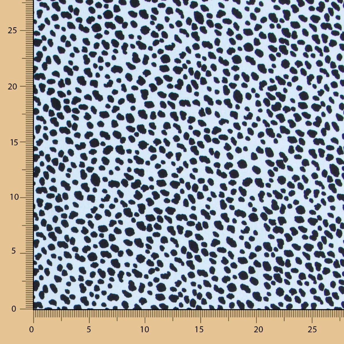 Krepp Viskose Leopard Blau - Ribes y Casals
