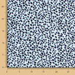 Krepp Viskose Leopard Blau - Ribes y Casals