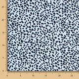 Krepp Viskose Leopard Blau - Ribes y Casals
