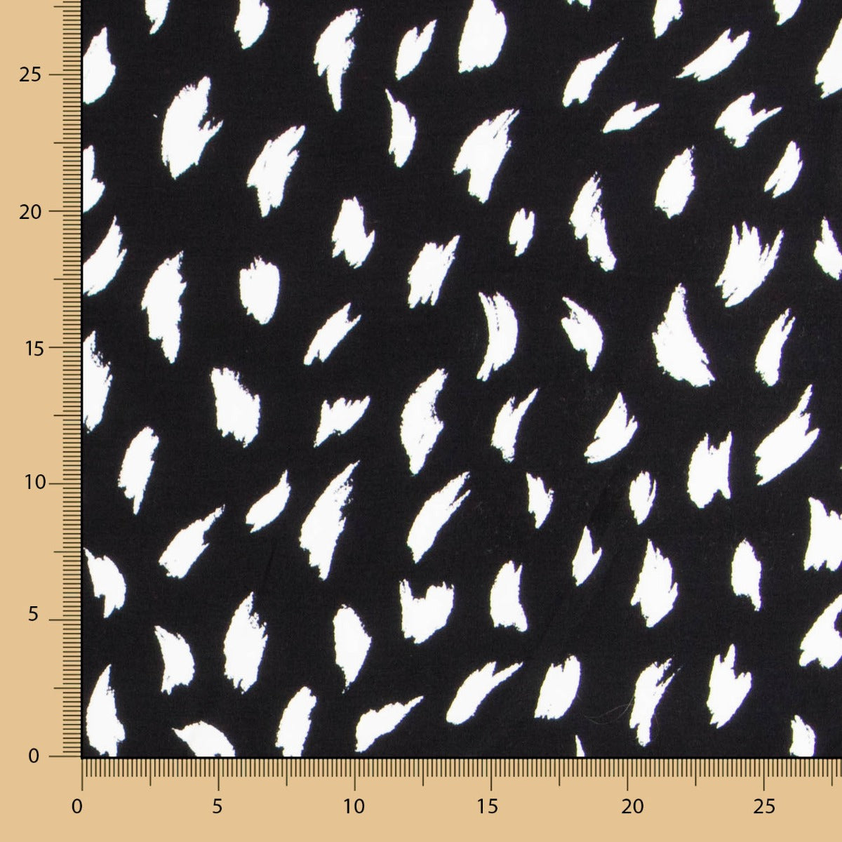 Krepp Viskose Trazosa Maxi Traces Schwarz - Ribes y Casals