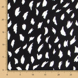 Krepp Viskose Trazosa Maxi Traces Schwarz - Ribes y Casals