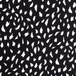 Krepp Viskose Trazosa Maxi Traces Schwarz - Ribes y Casals