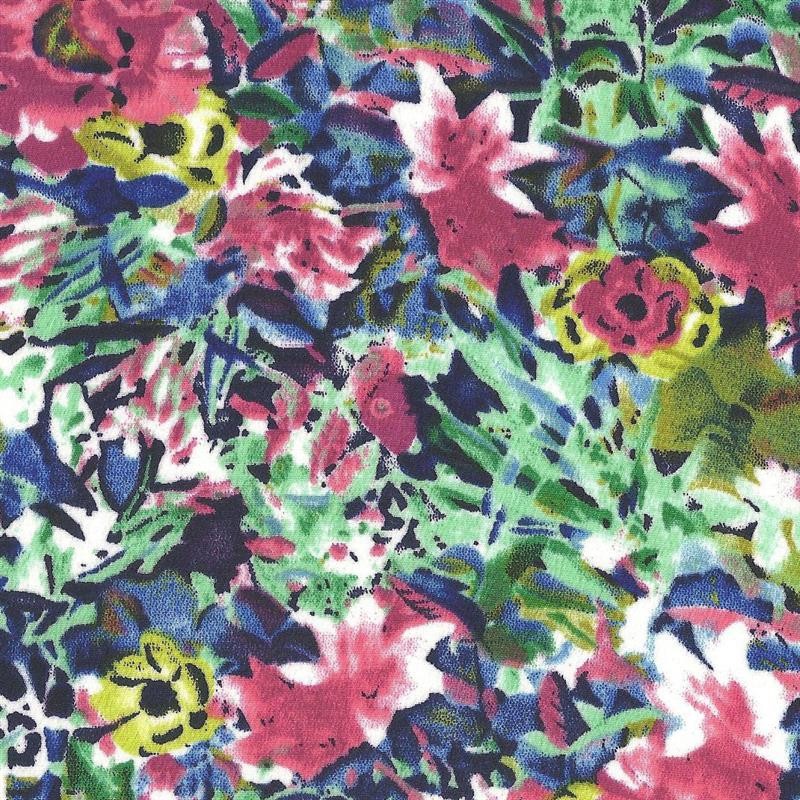 Knusprige Milano Aquarellfarbe Floral Fuchsia - Ribes y Casals