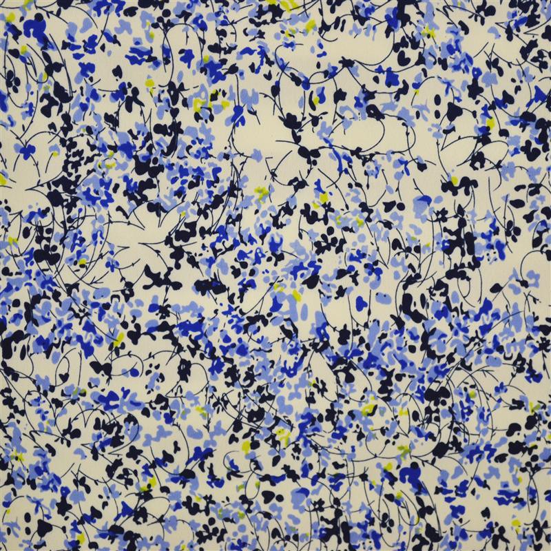 Knuspriger Milano geblümter Druck Blau - Ribes y Casals