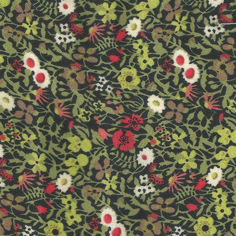 Knusprige Milano Imprimé Prairie Fleur Rouge - Ribes y Casals