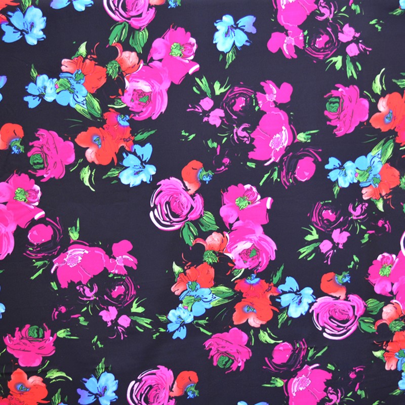 Knusprige Milano-Blumenmalerei Schwarz - Ribes y Casals