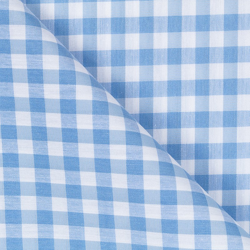 1 cm breite Vichy Blue Vichy Quadrate - 160 cm breit - Ribes y Casals