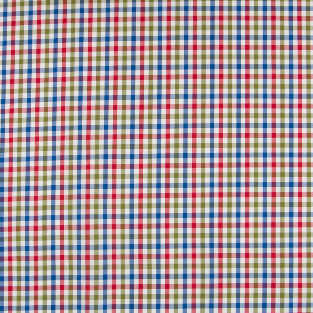 Blau Grün Madras Quadrate - Ribes y Casals