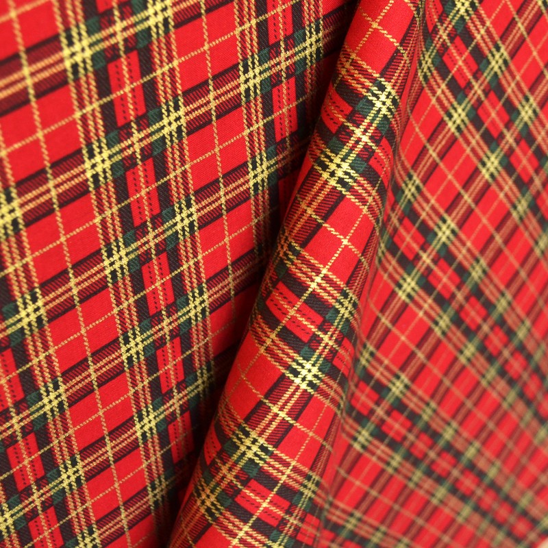 Baumwolle Weihnachten Plaid Weihnachtsgeschenk Rot - Ribes y Casals