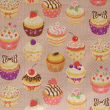 Cotton Cupcakes Brauner Hintergrund - Ribes y Casals