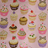 Baumwolle Cupcakes Rosa Hintergrund - Ribes y Casals