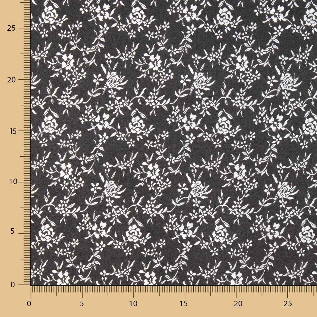 Damast Mini Blume Silber - Ribes y Casals