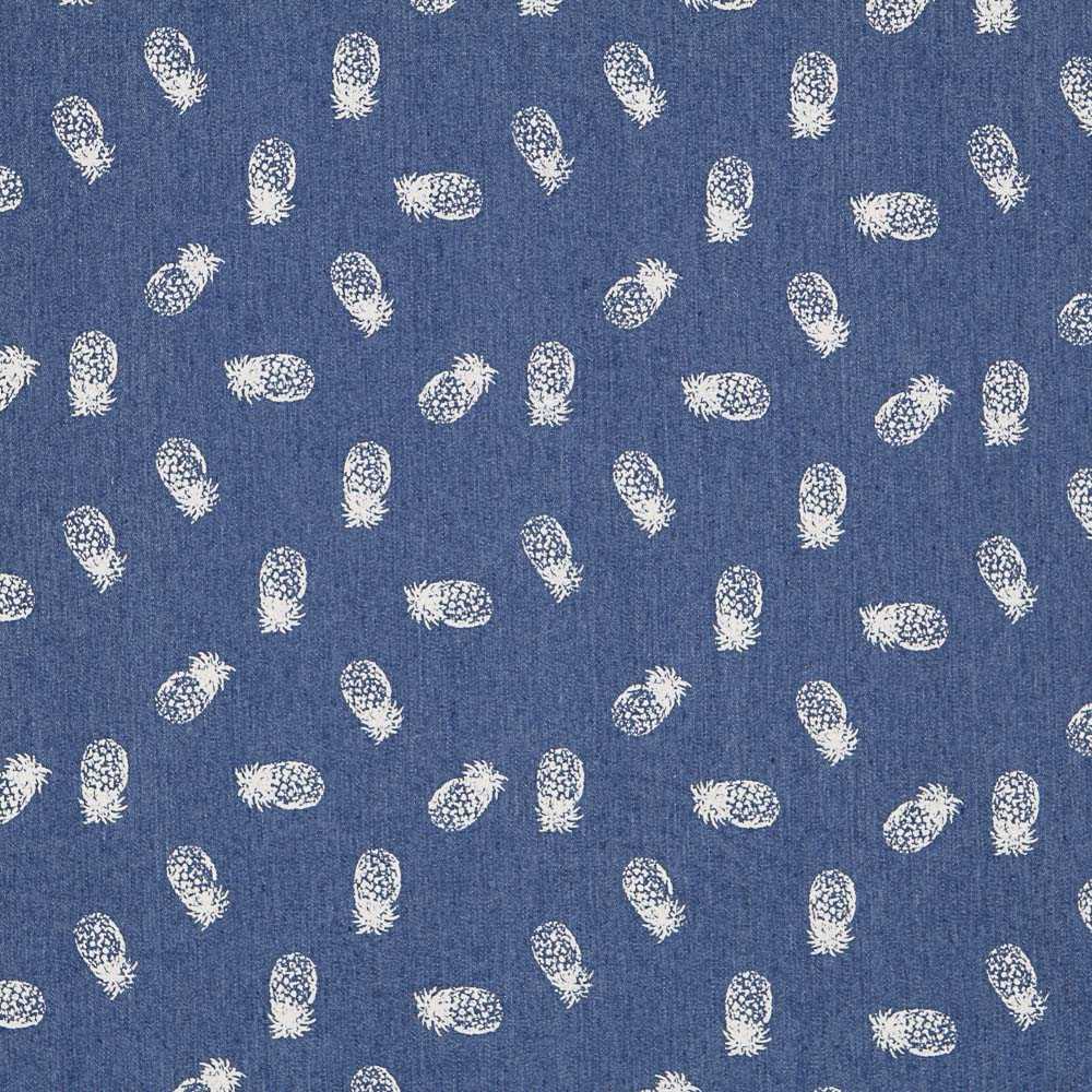 Denim Elastische Ananas Blau - Ribes y Casals