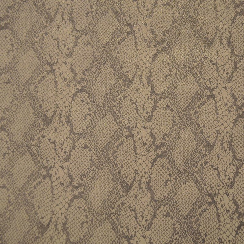 Denim Reptil Druck Stoff Braun - Ribes y Casals