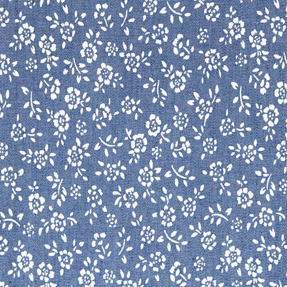 Denim Blumen Hellblau - Ribes y Casals